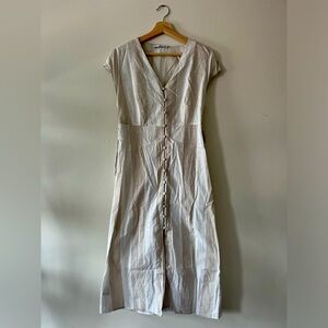 Mango linen summer dress